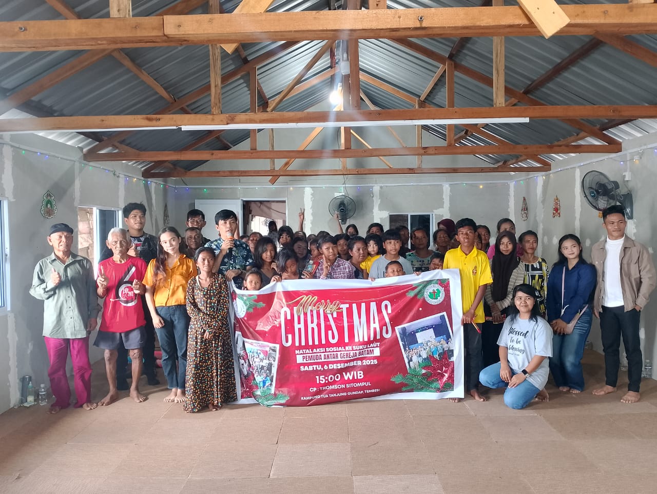 Perayaan Natal Pemuda Antar Gereja Kota Batam 2025: Membawa Terang ke Kampung Tua Tanjung Gundap