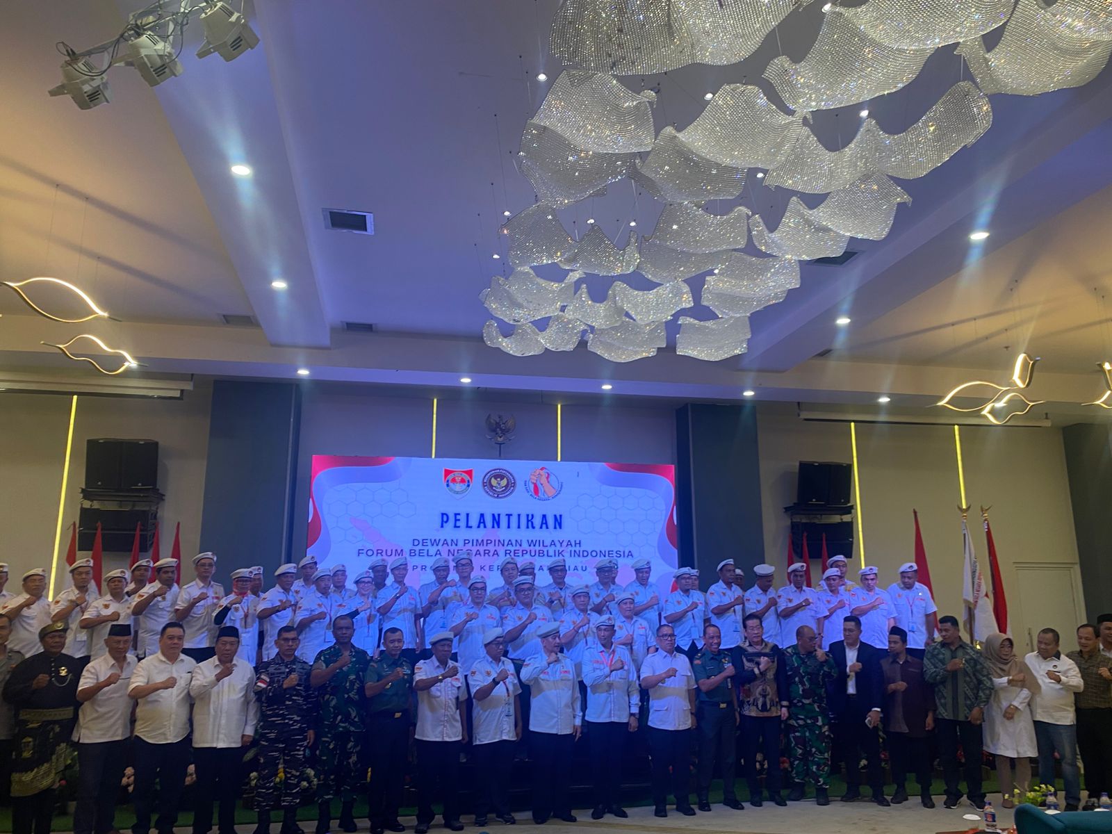 Pelantikan DPW Forum Bela Negara RI Provinsi Kepulauan Riau Berlangsung Khidmat, Teguhkan Komitmen Bela Negara di Wilayah Perbatasan